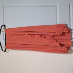 Free People FP Beach ruffle maxi skirt